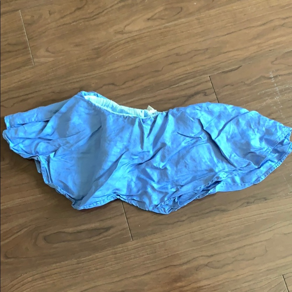Blue Cropped Tube Top